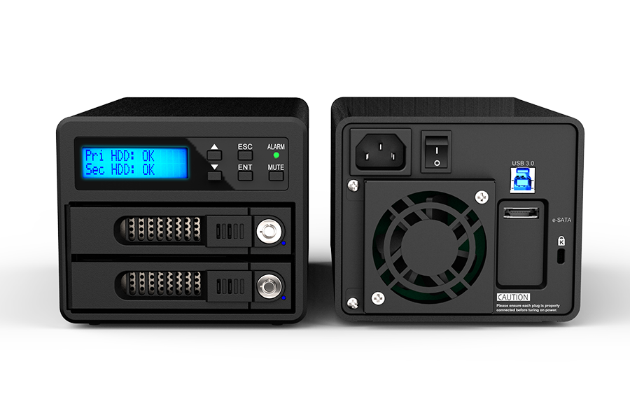 RAIDON GR3680-SB3 (3.5"-2.5" 2 Bay RAID 6G)